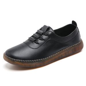 Autumn New Style Leather <b>for</b> <b>Elderly</b> People With Straps Lightweight Non-Slip Slip-on Women's <b>Shoes</b> Comfortable Mom <b>Shoes</b> - Product Image 1