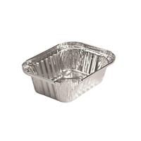 Barquette alimentaire rectangulaire jetable en pulpe moulée de qualité alimentaire avec couvercle en aluminium et PP pour la restauration et la cuisson