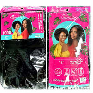 <span class=keywords><strong>Cheveux</strong></span> synthétiques en vrac <span class=keywords><strong>Afro</strong></span> Kinky pour tresses, 100g, 12 pouces, résistants à la chaleur, ignifuges, sans nœuds, extensions en fibres pour coiffures bouffantes - Product Image 4