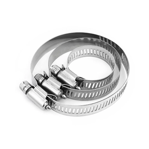 Heavy Duty Stainless Steel Metric Hose <b>Clamps</b> Worm Gear Band <b>Clamps</b> for Rubber Silicone Hose Pipe Tube Fuel Water Applications - Product Image 5