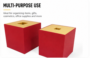 Caja de Calendario de Adviento Navideño con Diseño de Cubo Único, Caja Misteriosa Vacía de Cartón Rígido para Regalos Sorpresa de Lujo al por Mayor - Product Image 3