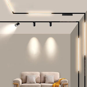 Système de lampe sur <span class=keywords><strong>rail</strong></span> magnétique Zomi led éclairage sur <span class=keywords><strong>rail</strong></span> réglable cob led éclairage sur <span class=keywords><strong>rail</strong></span> 20 rails de feux à double bande dissimulés - Product Image 6