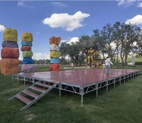 Escenarios para Bodas ESI, Podio para Conciertos, Plataforma de Escenario de Aluminio Resistente para Conciertos y Eventos Escolares