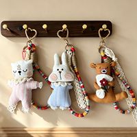 Jouets en peluche d'animaux de dessin animé adorables, décoration de sac à la mode, cadeau promotionnel, jouet en peluche personnalisé, pendentif de poupée 3D, accessoires de porte-clés