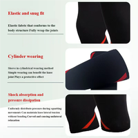 Genouillères de sport médicales - Matériel en nylon Protection de sécurité sportive Taille unique convient à tous Manchon de genou en néoprène de 7 mm