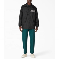 Veste de coach pour homme, coupe ample, imperméable, écologique, en nylon 100 % léger, de haute qualité, personnalisée par OEM