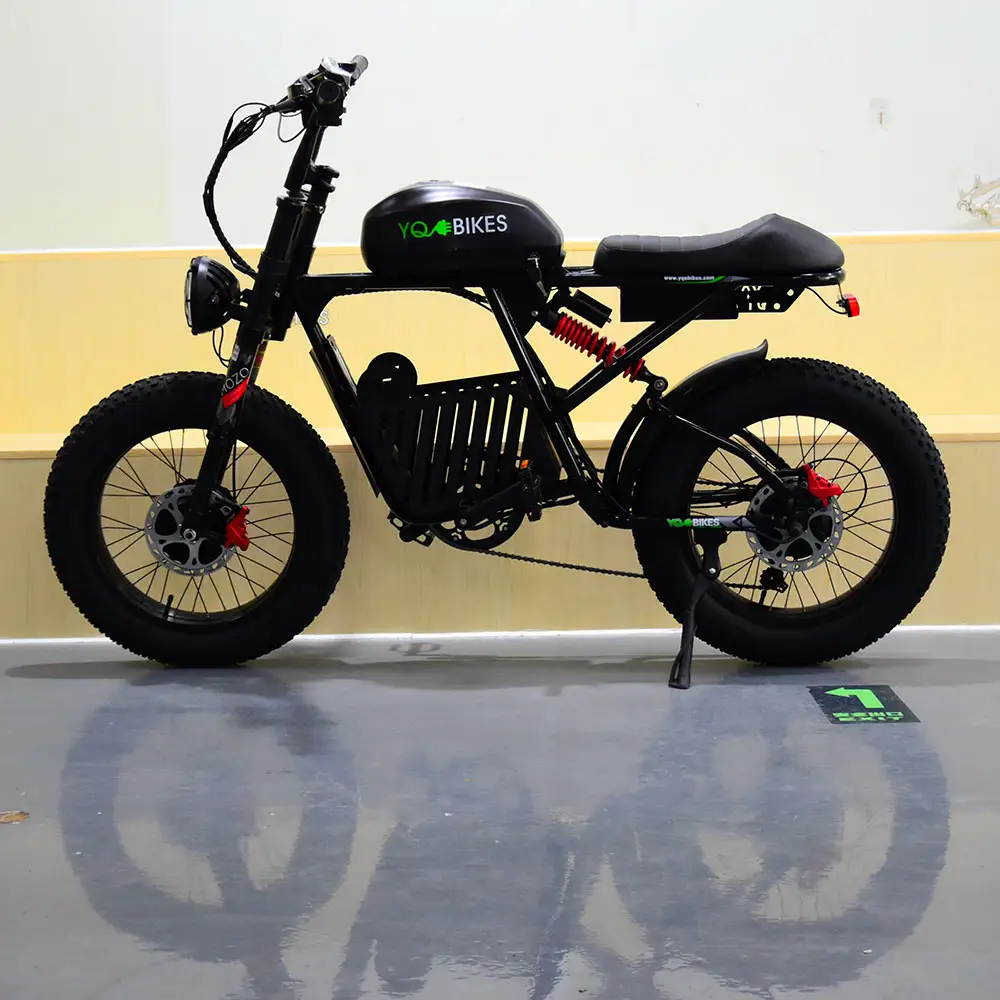 Yqebike – vélo électrique de course à très grande batterie 73 RX 3000W, 50ah, fourche inversée, moteur à Double entraînement, Double batterie, vtt