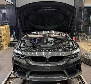 Nuovo Paraurti Anteriore in Fibra di Carbonio Stile 3D per <span class=keywords><strong>BMW</strong></span> Serie 3&4 <span class=keywords><strong>F30</strong></span> F32 F80 F82 F83 <span class=keywords><strong>M3</strong></span> M4 2014-2020, Kit Carrozzeria - Product Image 4