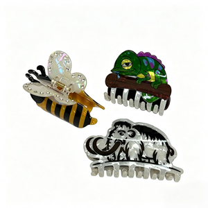 Pinzas de Pelo con Diseño Creativo y Original, Pinzas de Pelo con Forma de Animales de Dibujos Animados, Pinzas de Pelo para Niñas con Estilo, Joyería al por Mayor - Product Image 1