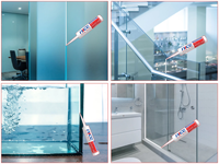 Scellant silicone acétique GP imperméable à séchage rapide, antifongique, haute résistance, pour collage de verre, aquarium, bac à poissons, salle de bain, douche, miroir
