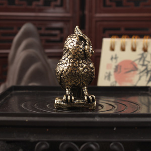 Brass Owl Figurine Solid Animal Sculpture Home Decoration <b>Desktop</b> Ornament Tea Pet Gift Souvenirs - Product Image 4