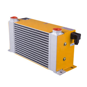 热销高工作压力液压油散热器板式翅片铝制带风扇热交换器