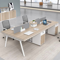 Diviseurs de bureau modulaires modernes et personnalisés, postes de travail cloisonnés, table de travail en panneaux de bois pour le personnel, mobilier de bureau, garantie 3 ans
