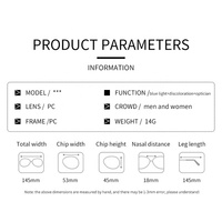 Nuevas gafas cuadradas fotocromáticas para mujer Unisex de gran tamaño PC Gafas de calidad premium Gafas de rayos azules Anti luz azul
