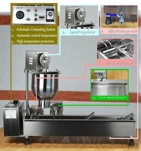 เครื่องทำโดนัทมินิ/เครื่องทอด<span class=keywords><strong>โดนัท</strong></span>ไฟฟ้าอุตสาหกรรม/เครื่องทำแป้งโดนัท - Product Image 3