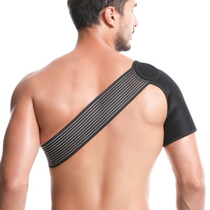 Supporto per Spalla Regolabile OEM Traspirante in Maglia Fascia di Compressione per Alleviare il Dolore alla Spalla - Product Image 4