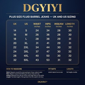 Jeans da Donna Personalizzati Blu Indaco Scuro a Vita Alta, Gamba Fluida, Taglie Forti, in Denim Elasticizzato, Vestibilità Rilassata, Pantaloni Casual Eleganti, Taglie UK da 14 a 32 - Product Image 3