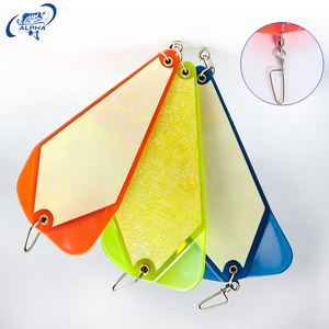 Planches de pêche triangulaires Alpha Wholesale ABS avec émerillon en acier inoxydable pour la pêche à la traîne et en lac - Product Image 1