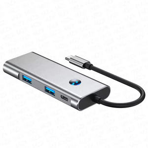 Base de Conexión de 10 Gbps 4K60Hz <span class=keywords><strong>Tipo</strong></span> <span class=keywords><strong>C</strong></span> USB 3.2 Hub HDTV <span class=keywords><strong>Tipo</strong></span> A Extensor Concentrador Accesorios para Portátiles - Product Image 3