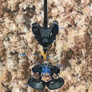 ชุดสายรัดนิรภัยแบบเต็มตัวสำหรับการเข้าถึงด้วยเชือก ผลิตจากโพลีเอสเตอร์ทนทาน ปรับแต่งได้ตามต้องการ ขายส่งจากโรงงานโดยตรง - Product Image 6