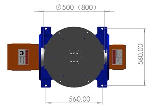 Posicionador Horizontal de Doble Eje Borunte de Alta Precisión para Brazo Robótico KUKA/FANUC/YASKAWA - Capacidad de Carga Personalizable de 1.5-2.0kW - Product Image 5