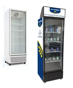 Best seller portable glass door showcase beverage cooler cold display freezer refrigeration equipment for sale