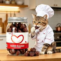 Friandises pour animaux de compagnie : Sang de lapin lyophilisé, nutritif et très savoureux pour chats et chiens, idéal pour la récupération post-opératoire