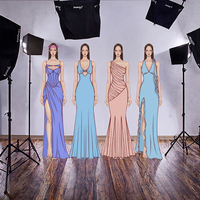 Nouvelle robe maxi asymétrique en dentelle pour femme, de haute qualité, avec fermetures éclair et volants, personnalisable avec logo OEM/ODM - Vente en gros