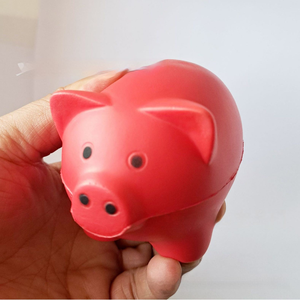 Hot Sale Soft <b>Squeeze</b> Cartoon PU Foam Material Anti Pig Shape Stress <b>Ball</b> Pig for Children QF Brand Model QF-y9 - Product Image 6