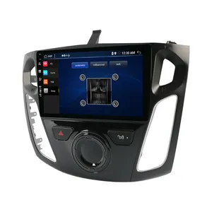 Rádio para carro com tela sensível ao toque, venda direta da fábrica, rádio embutido na navegação do veículo, android 11, tela grande, dvd player para ford focus