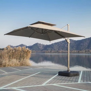 Parasol romain à flamme, parasol carré de 3 m pour patio, mobilier d'extérieur, parasol de soleil, parasol cantilever, parasol banane suspendu, parasol solaire, parasol romain - Product Image 2
