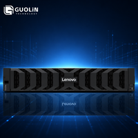 Almacenamiento Unificado NVMe All-Flash Lenovo ThinkSystem DM3200F 2U de 12 Bahías SFF SAN NAS para Empresas, Virtualización de Bases de Datos
