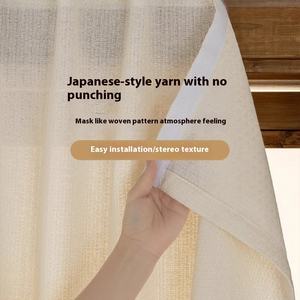 Cortina de ventana de gasa simple sin Velcro que transmite luz opaca <span class=keywords><strong>para</strong></span> <span class=keywords><strong>ventanas</strong></span> de bahía pequeñas Alquiler de fácil instalación incluido - Product Image 4