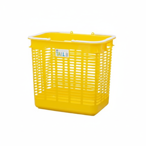 Design multiuso con cestello portaoggetti alto giallo - Product Image 1