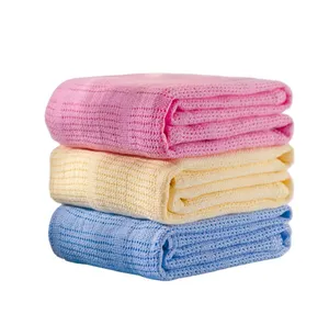 High Quality Wholesale Custom Cheap leno weave breathe freely 100%cotton quilted baby cotton blanket