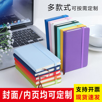 Carnet de notes à couverture rigide A5 A6 en PU avec logo personnalisé Bande élastique Signet multifonctionnel Journal de journal Fournisseur de bureau