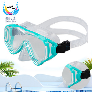 Máscara de Buceo de Doble Lente, Vidrio Templado Antivaho, Silicona, para Niños, Snorkel, Deportes Acuáticos - Product Image 4