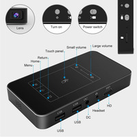 Mini projecteur portable Android 9 1G 8G entrée HD-MI projecteur de film 3D 4K avec projecteur DLP en miroir