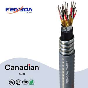 Cable Blindado Fengda <span class=keywords><strong>ACIC</strong></span> 300V 600V CSA FT4, Conductor de Cobre Estañado de 16 AWG 18 AWG - Product Image 1