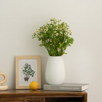 Ensemble de vases en céramique blanche haut de gamme pour fleurs fraîches, décoration de plantes vertes pour salon, entrée, table à manger, dessus de table