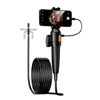 Caméra d'inspection articulée, boroscope vidéo, 2MP, 8,5/6 mm, direction à 360 degrés, professionnel, pour canalisations d'égouts, endoscope industriel USB