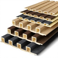 Panneaux muraux en WPC Upick, lot de 6, 6,6x6,6, motif grain de bois 3D, texturé, décor mural intérieur, design graphique, 5 ans