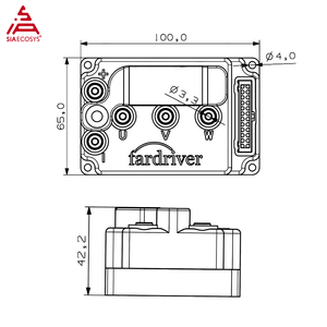 Controlador pequeño FarDriver ND72260 MiNi12 para motor de motocicleta de 1500W, 72V 260A BLDC, controlador programable Hall ND72260 MiNi12 - Product Image 6