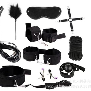 New 11-piece plush woven ribbon <b>set</b> for adults, a sensual sex toy with handcuffs, <b>bondage</b> straps, and alternative toys. - Product Image 2