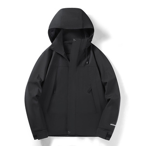 Customized logo 2025 new explosions spring outdoor <b>jacket</b> for <b>men</b> and women couples coat detachable hat <b>waterproof</b> and windproof - Product Image 1