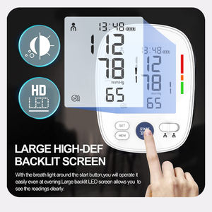 Monitor de pressão arterial elétrico hospitalar com estetoscópio-medidor metálico durável - Product Image 3