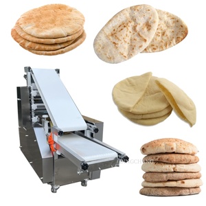 Cấp thực phẩm thép không gỉ roti + MAKER + Máy maquina de tortillas de harina pita bánh mì dây chuyền sản xuất để bán - Product Image 5