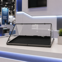 Vitrine d'exposition pour salon professionnel, grande vitrine de table en aluminium verrouillable