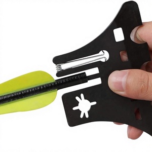 DEEPOWER Llave para Puntas de Caza, Herramienta de Ajuste para Vástago de <span class=keywords><strong>Flecha</strong></span>, Extractor de Plumas y Aletas de <span class=keywords><strong>Flecha</strong></span>, para Caza con Arco y Tiro al Blanco - Product Image 1
