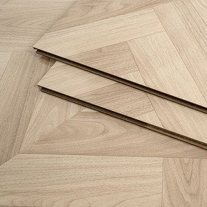 Sử dụng thương mại phong cách hiện đại 12 mét HDF xương cá sàn Laminate AC5 Matte cho khách sạn nhà bếp phòng khách bệnh viện không thấm nước - Product Image 2